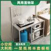 Estante para Estufa de Cocina de Acero Inoxidable Estante de Almacenamiento Multifuncional para Estufa de Piso Tanque de Gas Tabla de Cortar Encimera
