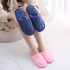Nuevas Pantuflas de Felpa para Interior para el Hogar Otoño e Invierno Suelo de Madera Cálidas EVA Postparto Algodón Cixi