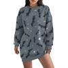 Sudadera de cuello redondo para mujer Fábrica de origen 2024 Creativa europea y americana Manga larga larga Sudadera Amazon para mujer ME1