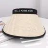Sombrero de Sol Negro de Goma con Protección Solar de Ala Ancha para Mujer, Estilo Nuevo de Verano, Visera Plegable Versátil para Exteriores con Protección UV