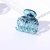 4CM Médio Colorido Estampa de Leopardo Prendedor Distintivo Dentes de Dupla Fileira Versátil Parte de Trás da Cabeça Rabo de Cavalo Alto Meio Preso Grampo de Cabelo