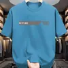 Camiseta de Moda Trendy Creativa con Estampado 'Future' para Hombre, Cuello Redondo, Transpirable y Deportiva, Transfronteriza de Aliexpress
