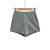 Ropa de Mujer al por Mayor Transfronteriza Estilo Europeo y Americano Verano 2026 Nueva Moda Shorts Casuales Versátiles de Cintura Alta con Cuatro Botones