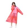 Impermeable Desechable Portátil Rojo Ligero Poncho para Adultos Hombres y Mujeres Capucha Fina Cuerda Banda Elástica Impermeable de Lluvia para Lugares Turísticos