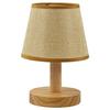 Lámpara de Mesa Pequeña USB Madera Maciza Tela Lámpara de Noche de Dormitorio Lámpara de Noche Led para Estudio Dormitorio Lámpara de Atmósfera Control Remoto Tricolor