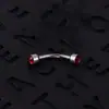 Moda Nova Personalidade de Nicho Sobrancelha Unha Cruz Aranha Anel de Sobrancelha Borboleta Cabeça de Alienígena Osso de Sobrancelha de 7 Caracteres Cruzado