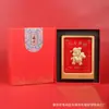 Ano do Cavalo, Fique Rico Instantaneamente, Ornamento Dourado do Deus da Riqueza, Artesanato 3D, Presente de Alto Padrão para Escritório e Reuniões de Negócios, Atacado
