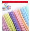 Macaron Bastão Torcido Colorido Artesanal DIY Pontas Coloridas da Raiz do Cabelo Bastão Torcido Criptografado Espesso 6mm Material para Buquê