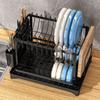 Escurridor de Cocina Escurridor de Platos Tazón Palillos Cuchillo y Tenedor Vaso para Agua Plato para Cena Estante de Almacenamiento Plegable Guía de Agua Escurridor Doble Amazon