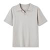Camiseta de Manga Corta de Seda de Hielo Elliot para Hombre, Fresca, Casual de Negocios, Cuello de Gaviota, Polo de Punto, Manga Media, Todo-partido