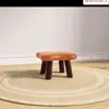 Taburete Pequeño de Madera Maciza con Cojín Suave, Taburete Bajo para Uso en Casa, Taburete de Moda, Taburete para Niños, Taburete de Cuatro Patas para Adultos, Taburete para Cambiar Zapatos