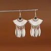 Pendientes de Pavo Real para Minorías Étnicas, Regalos Retro de Plata Miao Estilo Étnico, Accesorios de Pendientes Vintage de Imitación Plata