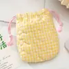 Bolsa Sencilla para Cámara Estilo Coreano, Linda Bolsa de Almacenamiento Acolchada de Algodón para Cámara Instantánea, Bolsa Portátil con Cordón, Resistente a Arañazos para Exteriores