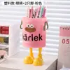 Porta-Canetas Fofo e Criativo com Estética Vintage, Decoração Estilosa e Única para Mesas de Estudantes e Armazenamento de Material de Escritório