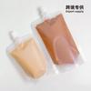 Bolsa de sopa de ciruela desechable para tiendas cruzadas, bolsa de envasado de líquidos de medicina china, bolsa de agua blanda para bebidas, bolsa con boquilla de succión autoportante esmerilada