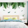 Fábrica de pegatinas de pared al por mayor zona gris plantas verdes dormitorio sala de estar pegatinas decorativas de pared removibles XL8361