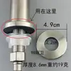 Grifo de Agua Fría Único Encimera Base Ancha Montaje Fijo Acero Inoxidable 304 Cepillado CNC Cubierta Antideslizante Accesorio Universal