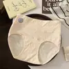 Pantaletas de algodón puro estilo nuevo para mujer de cintura alta con control de abdomen, 10A antibacterianas, entrepierna extendida de algodón puro, talla grande, bragas transpirables de jacquard