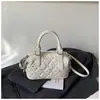 Tendencia Urbana Bolso Pequeño Mujer Otoño 2026 Nuevo Bolso de Hombro Cruzado Personalidad Moda Patrón de Diamantes Color Sólido Bolso de Mano