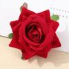 Flor Artificial de Rosa de Aproximadamente 6.5 cm Hecha de Tela Afelpada, Flor Decorativa, Ramillete, Arco de Flores, Decoración Floral, Decoración de Boda