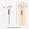 Pincel Único para Blush com Cabo Longo, Conveniente para Aplicar Pó Solto e Contorno, Pincel de Maquiagem Que Não Absorve Produto, Amigável para Iniciantes, Ultra Macio
