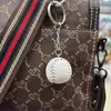 Llavero de béisbol con temática de Internet, accesorio colgante, colgante de béisbol de sóftbol, regalo, llavero de béisbol, artesanías.