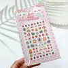 Pegatinas 5D Estéreo para Uñas Pegatinas de Arte para Uñas en Relieve Animales Lindos Kuromi Labubu Niños y Niñas Dibujos Animados Pegatinas Luminosas
