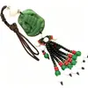 Pingente de Carro Imitando Jade de Vidro, Contas de Lingote, Ornamento de Navegação Tranquila e Paz, Decoração de Retrovisor, Presente de Evento