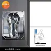 Acero Inoxidable 304 Inodoro de Sentarse a Ras de Suelo A prueba de Olores Ingeniería Baño Público Lavabo para Inodoro de Sentarse a Ras Sensor Tanque de Agua de Acero Tipo Sentarse a Ras Engrosado