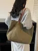 Bolsa de Lona para Mujer Versátil Casual Bolso de Hombro Gran Capacidad Libro Estudiante Clase Trabajo Bolsa para Viajar Bolsa Tote Bolsa de Tela