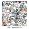 50 Piezas de Pegatinas del Gato Simon, Pegatinas Divertidas y Lindas de Decoración para Mascotas para Vasos de Agua, Papelería y Cajas de Almacenamiento
