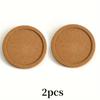 Posavasos de corcho antideslizante, duradero, ecológico, con aislamiento térmico, para mesa de comedor, escritorio de oficina, redondo, antiescaldaduras, disponible en stock.
