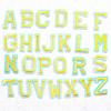 Adesivos de pano bordados 26 cores preto e branco letras inglesas adesivo patch uniforme escolar digital número pinyin acessórios de vestuário