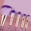 Pincel de Sombra em Estoque, Pincel de Blush, Conjunto de 5 Peças com Cabos de Cristal, Conjunto de Pincéis de Maquiagem para Exportação Transfronteiriça