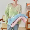 Suéter Vazado de Flores Estilo Doce Suave Design com Senso de Design Feminino Nicho Feminino Primavera e Outono Novo Suéter Solto Top Tendência
