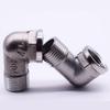 Em estoque fornecimento de aço inox cotovelo de fio interno e externo cotovelo 4 pontos de aço inoxidável conector de fio interno e externo grande quantidade de desconto