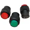 R16-503Ad Interruptor de Bloqueo Automático con Botón de Luz Interruptor de Botón de 4 Pines de 16 mm Botón R16-503 Botón LED