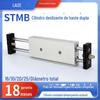 STMB eixo duplo haste dupla cilindro de mesa deslizante alternativo curso ajustável pneumático 10/16/2025-25/50/100