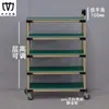 Carrinho Giratório Anti-Estático para Oficina, Rack de Materiais de Camadas Múltiplas, Carrinho de Barra de Arame, Carrinho Multi-Ferramenta com Tubo Lean