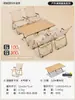 Cadeira dobrável para exterior, Cadeira Kermit, Mesa e cadeiras de piquenique portáteis, Cadeira de lazer para desenhar na praia, Conjunto de mesa e cadeira para camping