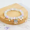 Pulsera Nueva Estilo Coreano con Cristales de Conejito Lindo, Joyería de Pulsera para Estudiantes, Sensación de Alta Gama para Niñas