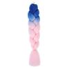 Nueva versión de trenza grande [doble color] Trenza africana sucia peluca trenza cola de caballo fibra química seda de alta temperatura color trenza grande