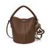 Bolso Transfronterizo Estilo Coreano Textura Versátil Bolso Cubo Primavera/Verano Alto Valor 2026 Nuevo Estilo Bolso de Hombro Bolso de Mano para Mujer