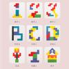 Tetris Educacional Infantil 0.19 Madeira Educação Infantil Jogo de Encaixar Formas Quebra-Cabeça Blocos de Construção Peças Grandes