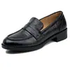 Sapatos Loafer de Sola Grossa para Mulheres 2026 Nova Coleção Primavera e Outono Marrom Estilo Britânico Sapatos de Couro Preto Sapatos de Salto Baixo para Trabalho e Dia a Dia