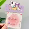 Uñas Vestibles de Dibujos Animados para Niños Sanrio Melody Kitty Kuromi Uñas de Bebé Lindas Suaves Lindas Manicura