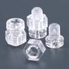 Tornillos de plástico transparentes de cabeza redonda cruzada acrílicos para PC M2M5M6 Clavos de plástico de cabeza de sartén Combinación Tuercas de plástico transparentes