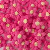 Em Estoque Feito à Mão DIY Flor de Lã Puff Flor de Cinco Pétalas Acessórios para Prendedor de Cabelo Bolsa Roupas Broche Materiais