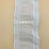 Renda em Estoque Chiffon Malha Plissada Acabamento de Renda para Golas, Punhos, Bainhas de Roupas, Cortinas, Toalhas de Mesa, Têxteis Domésticos e Acessórios de Renda