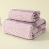 Toalha de Coral Fleece com Grade de Abacaxi para Lavar o Rosto, Absorvente para Banho, Espessa com Embalagem para Presente, Toalha de Mão, Pano de Rosto, Macia